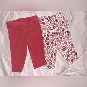 4/$20 Carters 3m Baby‎ Leggings Set